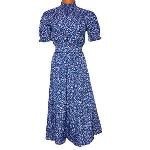 Wednesday’s Girl Floral Dress Blue & White Size XXS